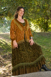 Bed Jacket with Flounce Skirt Plus